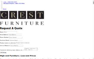 Crest Furniture - Arlington Heights website