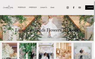 Lavender Fields Flowers & Decor website