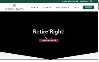 Luther Village website