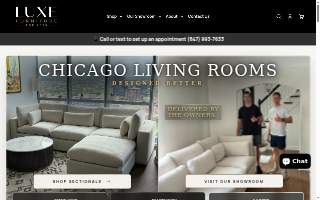 Luxe Furniture For Less of Arlington Heights website