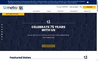 Metro Federal Credit Union website