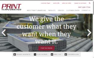 Print Turnaround, Inc. of Arlington Heights website