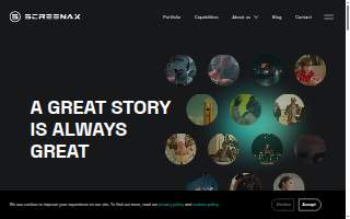 Screenax website