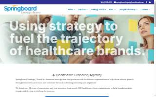 Springboard Brand & Creative Strategy website
