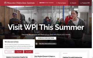 WPI Event Partners website