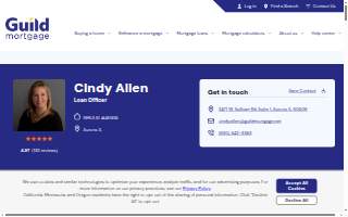 Cindy Allen | Mortgage Loan Officer website