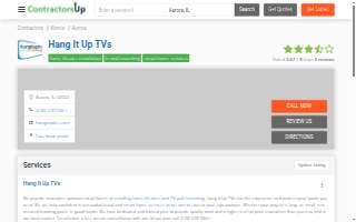 Hang It Up TVs website