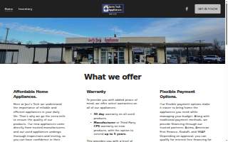 Javis tech appliances inc of Aurora website