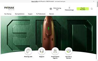 Phonak website