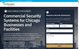 Umbrella Security Systems website