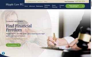Hipple Law P.C. of Bartlett website
