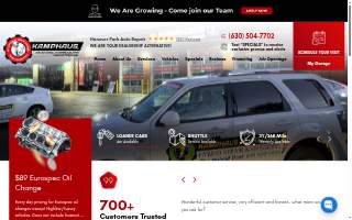 Kamphaus Auto Care Hybrid Repair & Emissions of Bartlett website