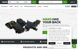 Maks Auto Repair of Bartlett website