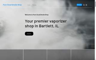 Pure Cloud Smoke Shop website