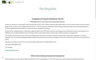 The Whole Pet website