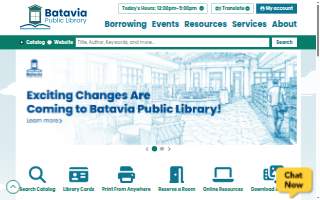 Batavia Public Library website
