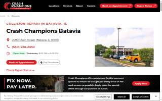 Crash Champions Collision Repair Batavia website