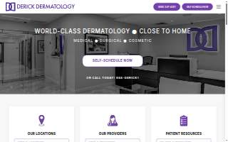 Derick Dermatology - Plainfield website