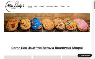 Miss Lindy's Bakery website