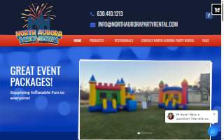 North Aurora Party Rental website