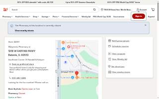 Walgreens Pharmacy of Batavia website