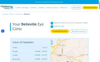Clarkson Eyecare of Belleville website