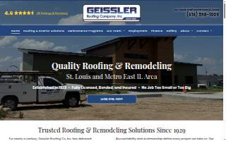 Geissler Roofing Co, Inc. of Belleville website