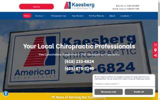 Kaesberg Chiropractic Clinic PC website