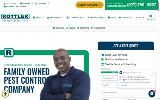 Rottler Pest Solutions website