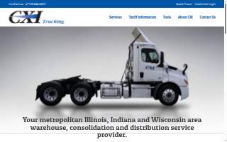 CXI Trucking of Bellwood website