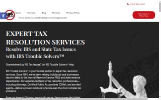 IRS Trouble Solvers, LLC of Bellwood website