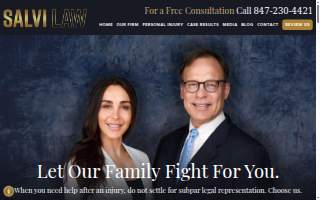 Premier Illinois Injury Lawyers - A Division of Salvi Law, Inc. website