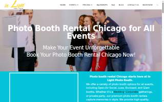 In Light Photo Booths of Bensenville website