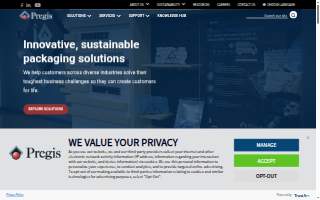 Pregis website