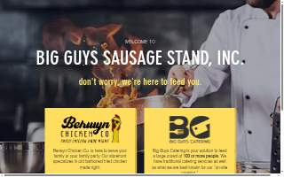 Big Guy's Catering website