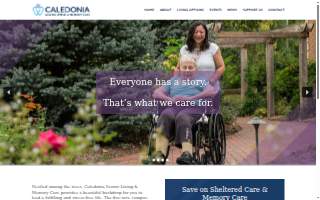Caledonia Senior Living & Memory Care website