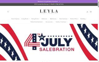 Leyla Home Furniture website