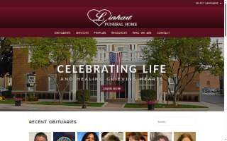 Linhart Funeral Home website