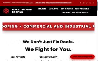 Make It Happen Roofing website