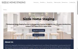Sizzle Home Staging website