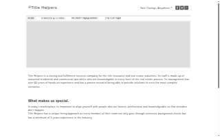 Title Helpers, INC. website