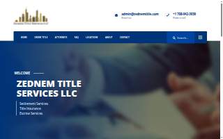 Zednem Title SErvices LLC website