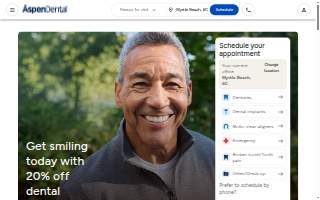 Aspen Dental - Bloomingdale website