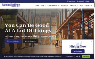 Barton Staffing Solutions website