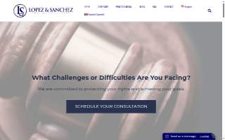 Lopez & Sanchez, LLP website
