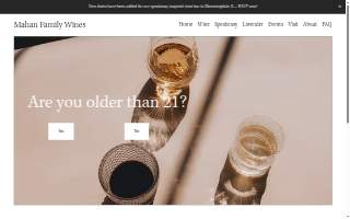 mahan family wines website