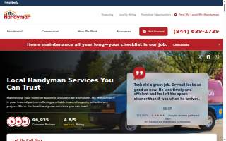 Mr. Handyman of Wheaton-Hinsdale website