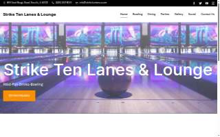 Strike Ten Lanes & Lounge website
