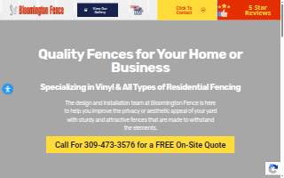 Bloomington Fence website