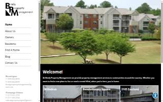 Brady Property Management website